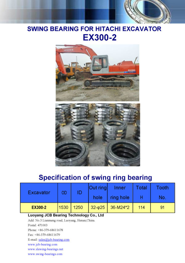 swing bearing for excavator EX300-2