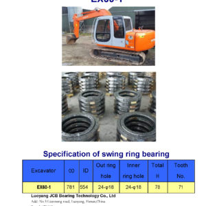 swing bearing for excavator EX60-1