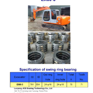 swing bearing for excavator EX60-3