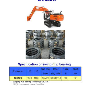 swing bearing for excavator ZAXIS210