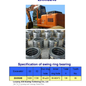swing bearing for excavator ZAXIS240