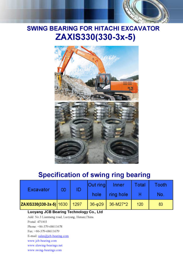 swing bearing for excavator ZAXIS330（330-3x-5）