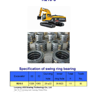 swing bearing for excavator R210-3