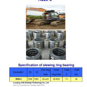 swing bearing for excavator R220-5