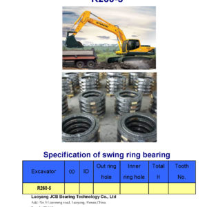 swing bearing for excavator R260-5