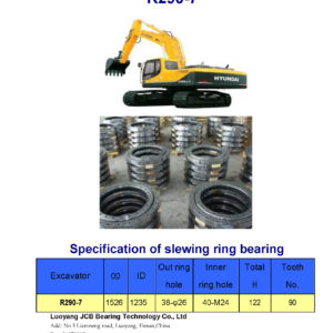 swing bearing for excavator R290-7