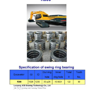 swing bearing for excavator R300