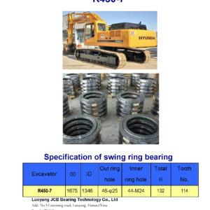 swing bearing for excavator R450-7