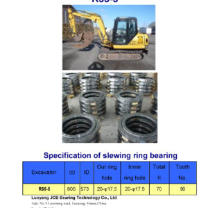 swing bearing for excavator R55-5