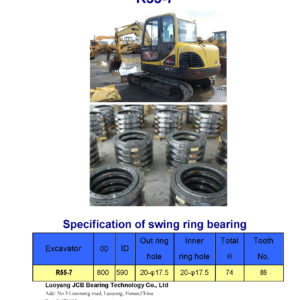 swing bearing for excavator R55-7
