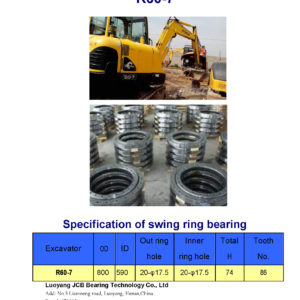 swing bearing for excavator R60-7