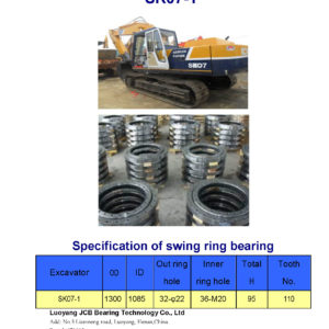 swing bearing for excavator SK07-1