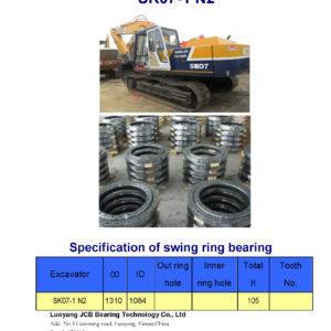 swing bearing for excavator SK07-1 N2
