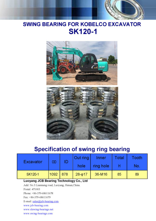swing bearing for excavator SK120-1