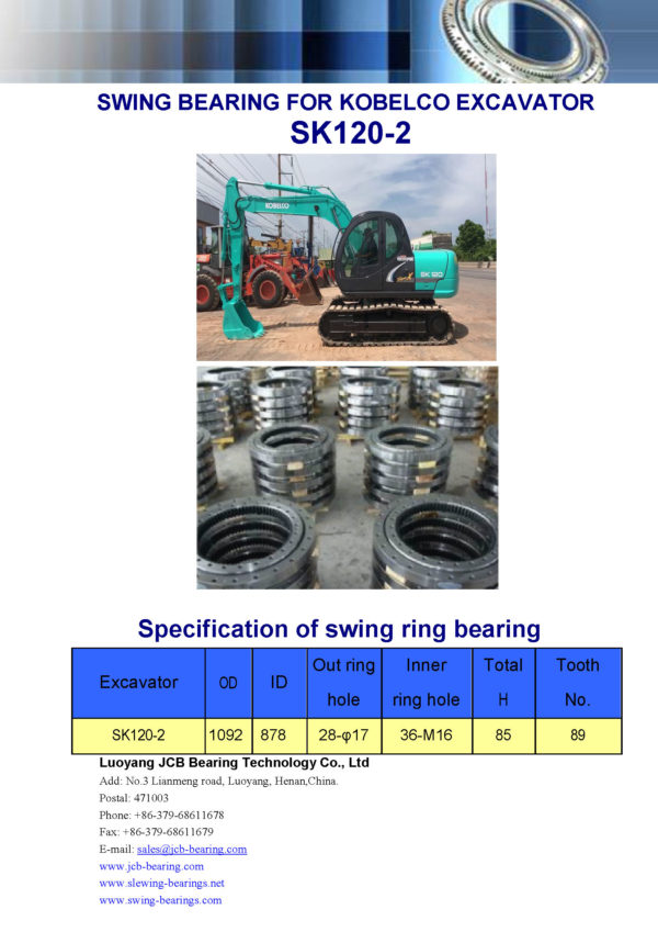 swing bearing for excavator SK120-2