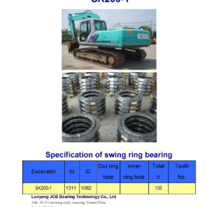 swing bearing for excavator SK200-1