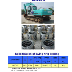 swing bearing for excavator SK200-3