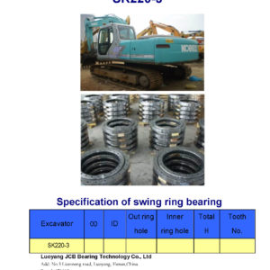 swing bearing for excavator SK220-3