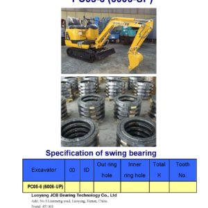 swing bearing for excavator PC05-6 （6006-UP）