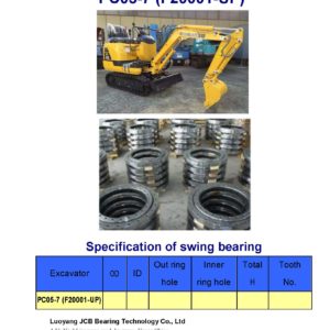 swing bearing for excavator PC05-7 （F20001-UP）