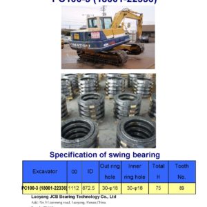 swing bearing for excavator PC100-3（18001-22336）