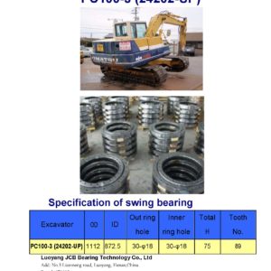 swing bearing for excavator PC100-3（24202-UP）