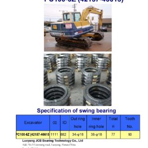 swing bearing for excavator PC100-6Z（42157-46615）