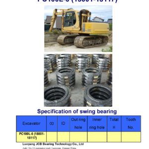 swing bearing for excavator PC100L-6（15001-15117）