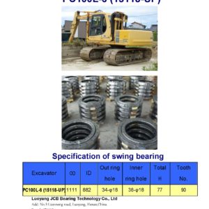 swing bearing for excavator PC100L-6（15118-UP）