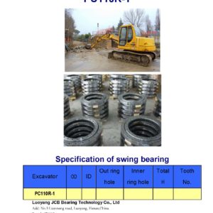 swing bearing for excavator PC110R-1