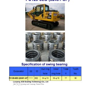 swing bearing for excavator PC120-6EO（52401-UP）