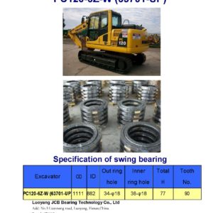 swing bearing for excavator PC120-6Z-W（63701-UP）