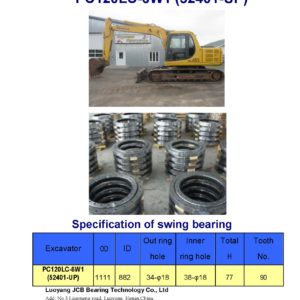 swing bearing for excavator PC120LC-6W1（52401-UP）
