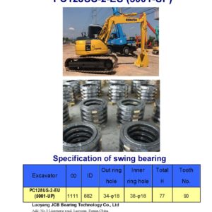 swing bearing for excavator PC128US-2-EU（5001-UP）