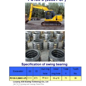 swing bearing for excavator PC130-5（36601-UP）