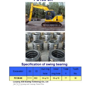 swing bearing for excavator PC130-6K