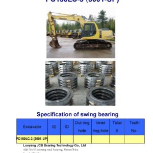 swing bearing for excavator PC150LC-3（3001-UP）
