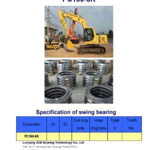 swing bearing for excavator PC160-6K