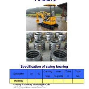 swing bearing for excavator PC18MR-2