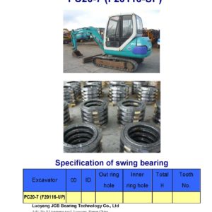 swing bearing for excavator PC20-7 （F20116-UP）
