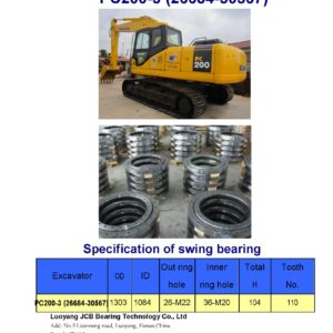 swing bearing for excavator PC200-3（26684-30567）