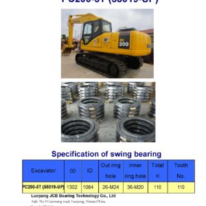 swing bearing for excavator PC200-5T（58019-UP）