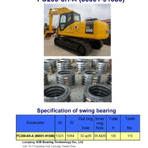 swing bearing for excavator PC200-6H-A（80001-91086）