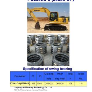 swing bearing for excavator PC200LC-3（30568-UP）