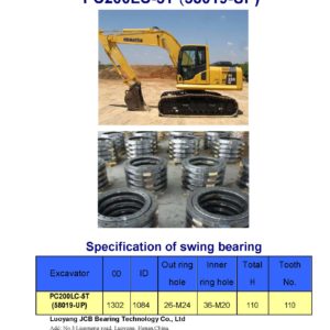 swing bearing for excavator PC200LC-5T（58019-UP）