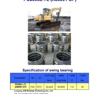 swing bearing for excavator PC200LL-7L（A86001-UP）