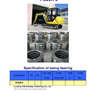 swing bearing for excavator PC20R-8