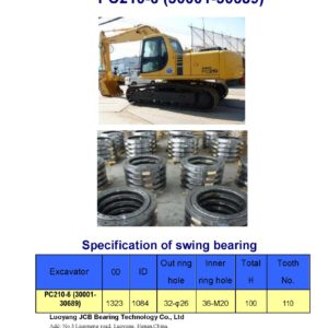 swing bearing for excavator PC210-6（30001-30689）