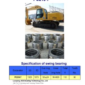 swing bearing for excavator PC210-7