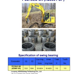 swing bearing for excavator PC210LC-5K（K20001-UP）